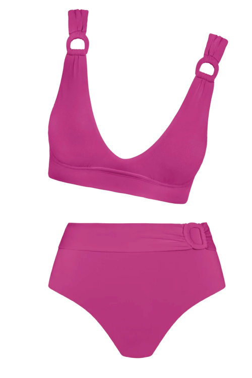 Robin Piccone Scoopneck High Waisted Bikini Flight And Ferry